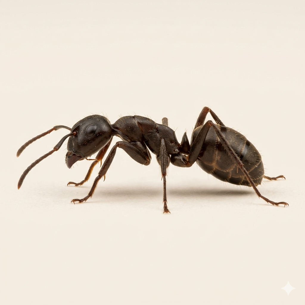 Illustration of an ant used for the ant pest control card