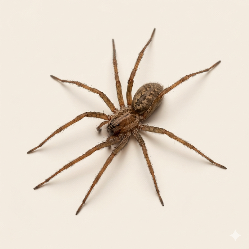 Illustration of a house spider used for the house spider pest control card