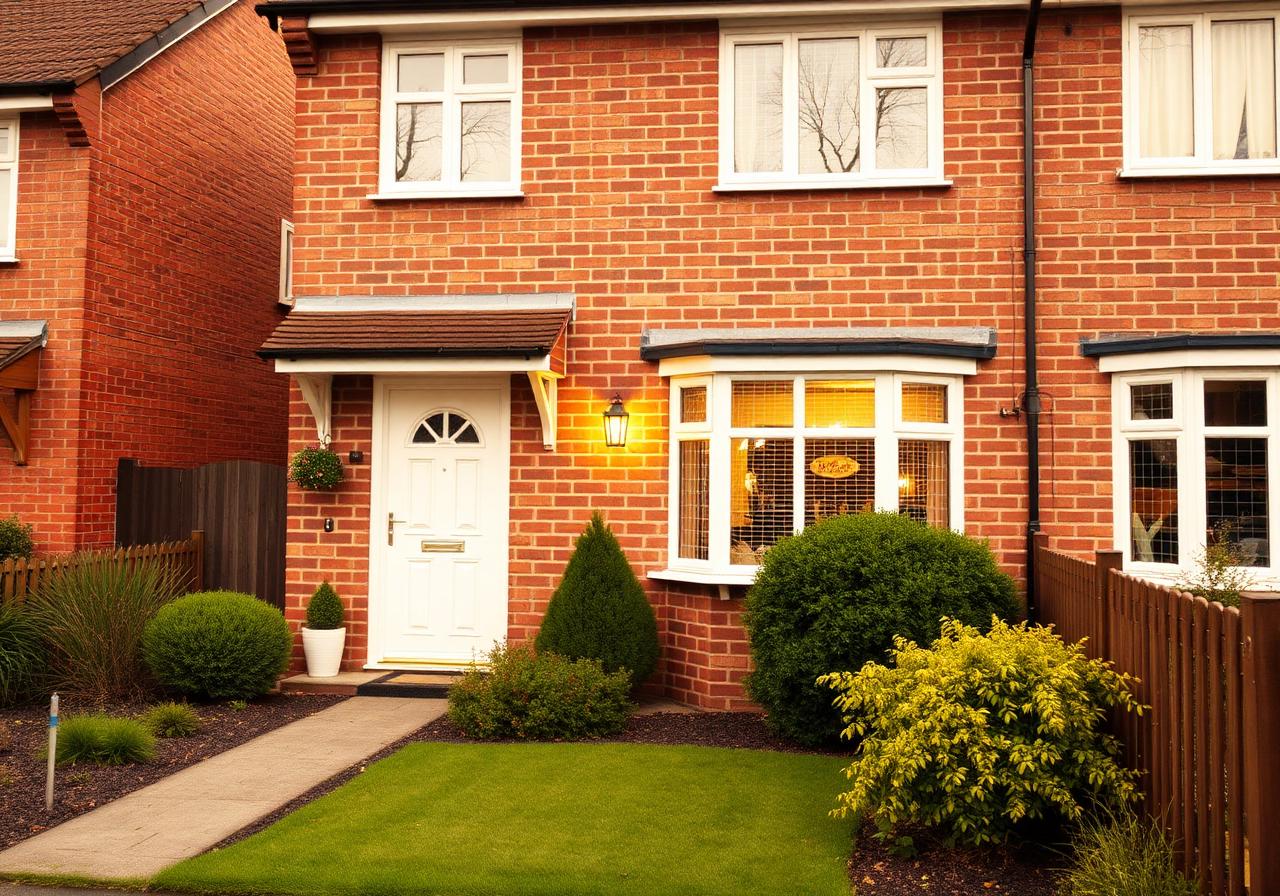 Suburban British home exterior