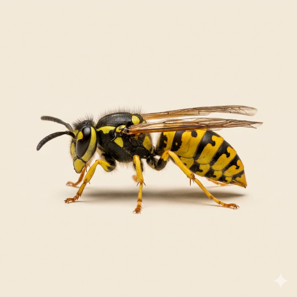Illustration of a wasp used for the wasp nest removal card